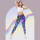 Crossover leggings with pockets
