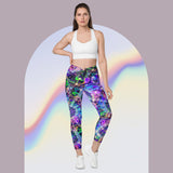 Crossover leggings with pockets