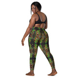 Crossover leggings with pockets