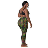 Crossover leggings with pockets