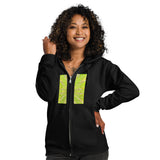 Unisex heavy blend zip hoodie weed Mandala