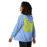Unisex heavy blend zip hoodie weed Mandala