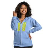 Unisex heavy blend zip hoodie weed Mandala