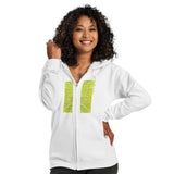 Unisex heavy blend zip hoodie weed Mandala