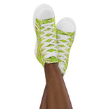 Women’s high top canvas shoes weed Mandala